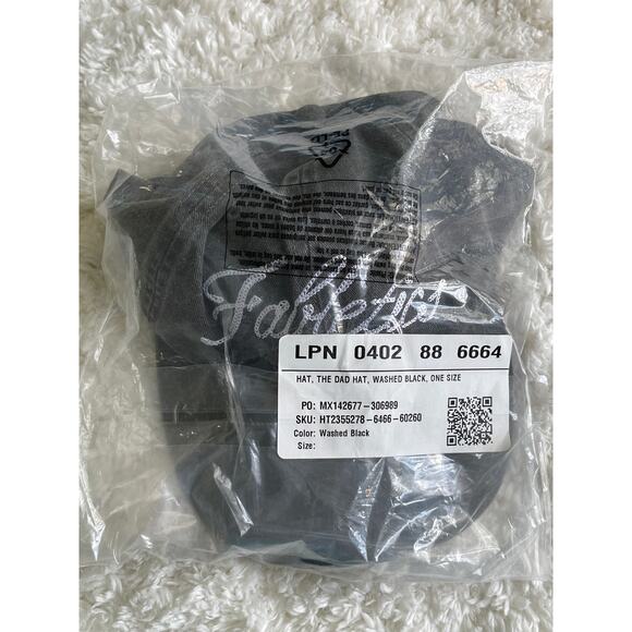 Fabletics The Dad Hat Washed Black Cap NEW One Size - Picture 2 of 8